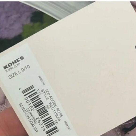 LC LAUREN CONRAD Adobe Rose Velvet Slide On Loafers, Size L 9 / 10 New with Tag - Picture 8 of 8